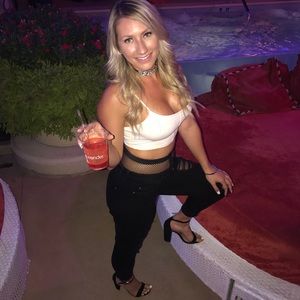 Zara Black netted jeans